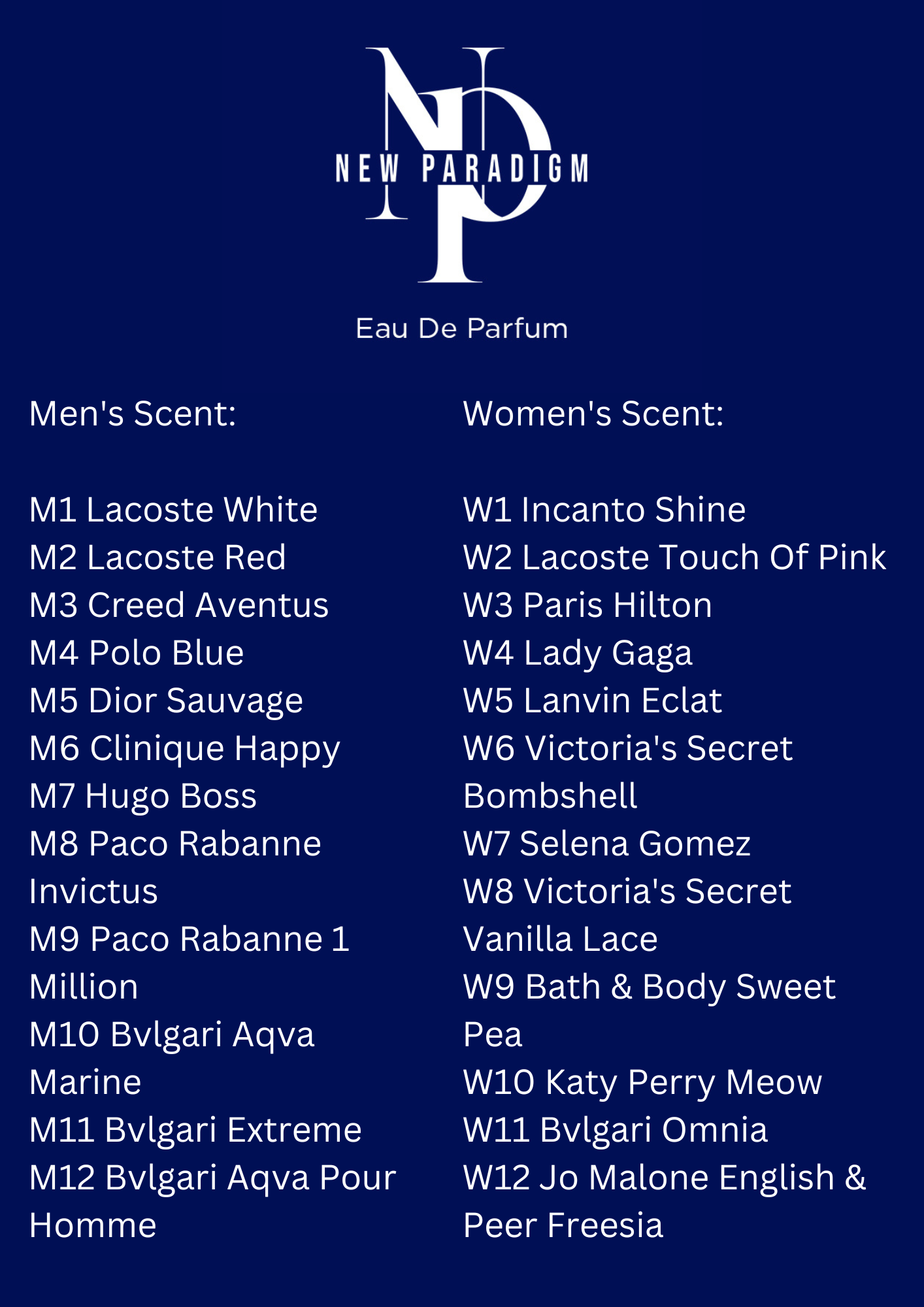 New Paradigm Eau De Parfum For Him By TeamWinning